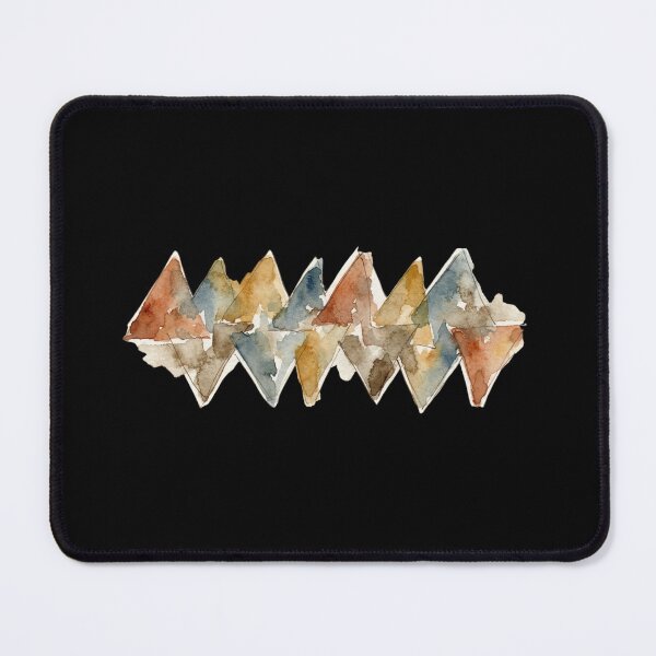 Item preview, Watercolor Geometric Mountains Boho Nature Abstract Art designed and sold by bvdesignart.