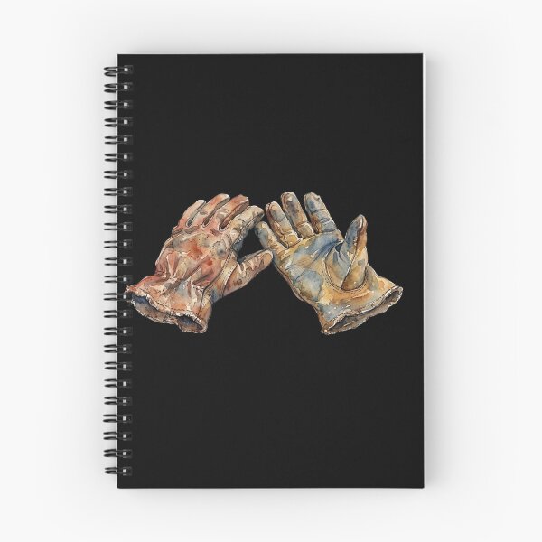 Item preview, Vintage Leather Work Gloves Watercolor Art Print designed and sold by bvdesignart.