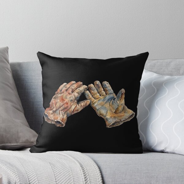 Item preview, Vintage Leather Work Gloves Watercolor Art Print designed and sold by bvdesignart.