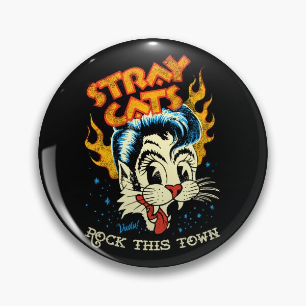 Item preview, Stray Cats Rock This Town -  Feline Rocker In Style Black designed and sold by EfrenEscobar.