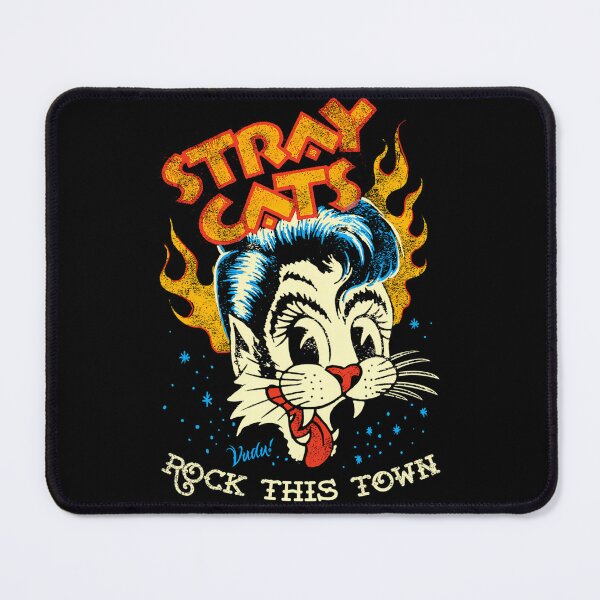 Item preview, Stray Cats Rock This Town -  Feline Rocker In Style Black designed and sold by EfrenEscobar.