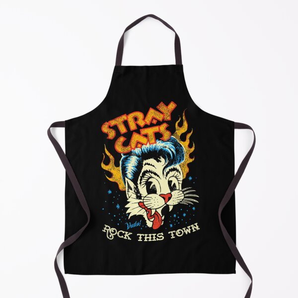 Item preview, Stray Cats Rock This Town -  Feline Rocker In Style Black designed and sold by EfrenEscobar.