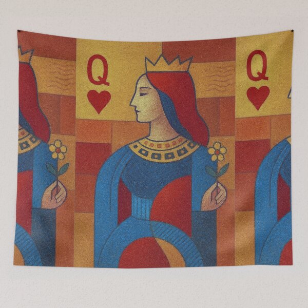 Item preview, Queen of Hearts illustration – Alice in Wonderland Fantasy Art designed and sold by GalleryKauffeld.