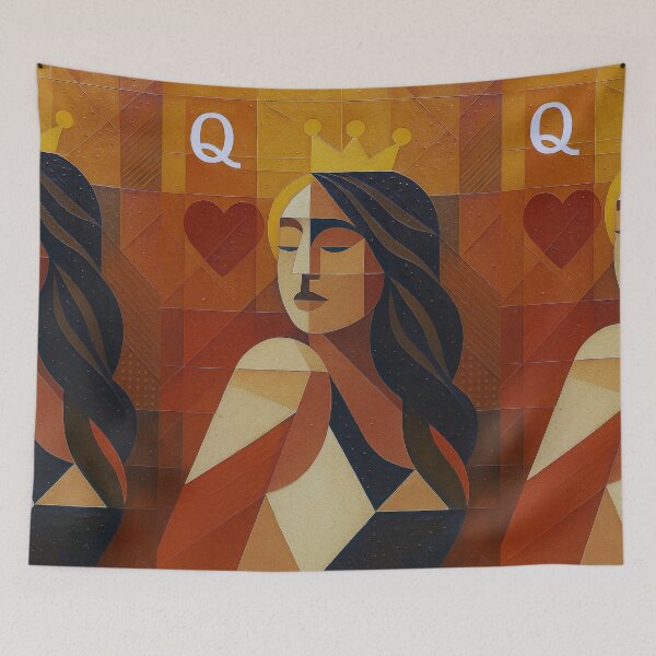 Item preview, Queen of Hearts illustration – Alice in Wonderland Fantasy Art designed and sold by GalleryKauffeld.
