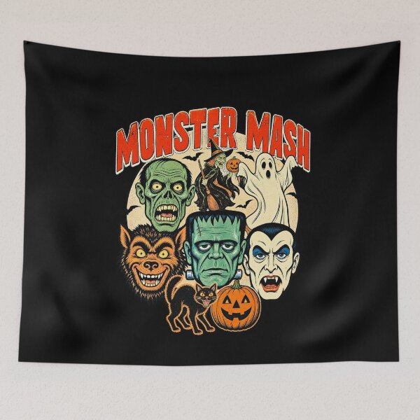 Item preview, Retro Funny Monster Mash Ghost Witchy Vampire Halloween designed and sold by ArunikaVelora.
