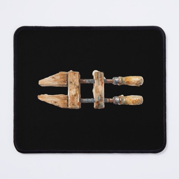 Item preview, Vintage Wooden Hand Screw Clamp Tool designed and sold by bvdesignart.