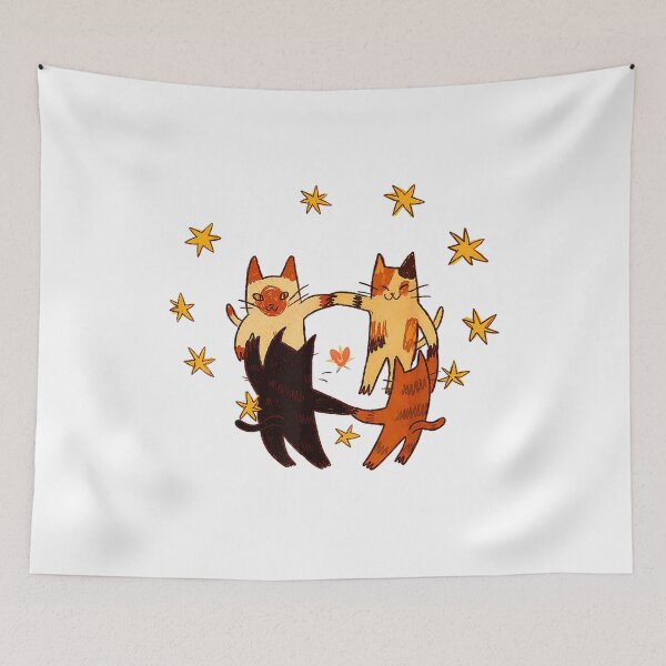 Item preview, Retro Vintage 90s Cottagecore Cats Dancing Kitten Lovers  designed and sold by DuduMissing.