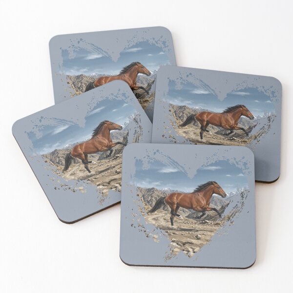 Item preview, The Afghan Horse, a landscape and a heart designed and sold by Cheval-de-coeur.