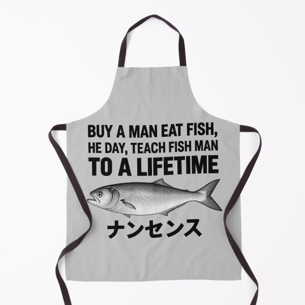Item preview, Salmon Fish Vintage Black and White Fishing Illustration designed and sold by ElizBurkes.