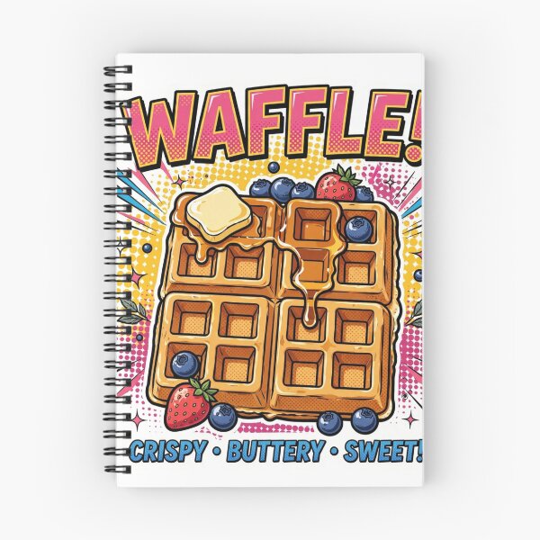 Item preview, Waffle - Pop Art Comic Style Crispy Buttery Sweet Breakfast Foodie designed and sold by Xeneros.