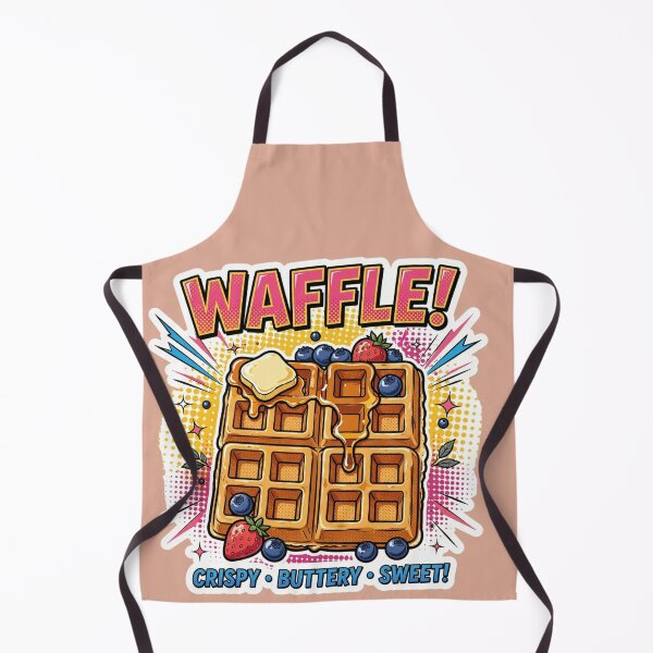 Item preview, Waffle - Pop Art Comic Style Crispy Buttery Sweet Breakfast Foodie designed and sold by Xeneros.