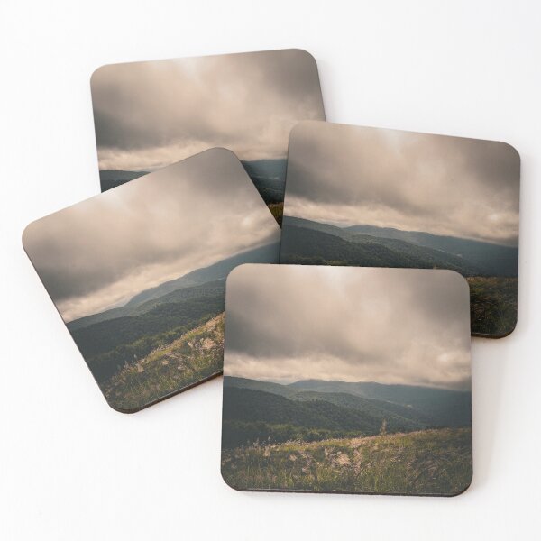 Item preview, Moody Mountain Landscape Stormy Cloudy Sky Wilderness Art designed and sold by wildsilencee.