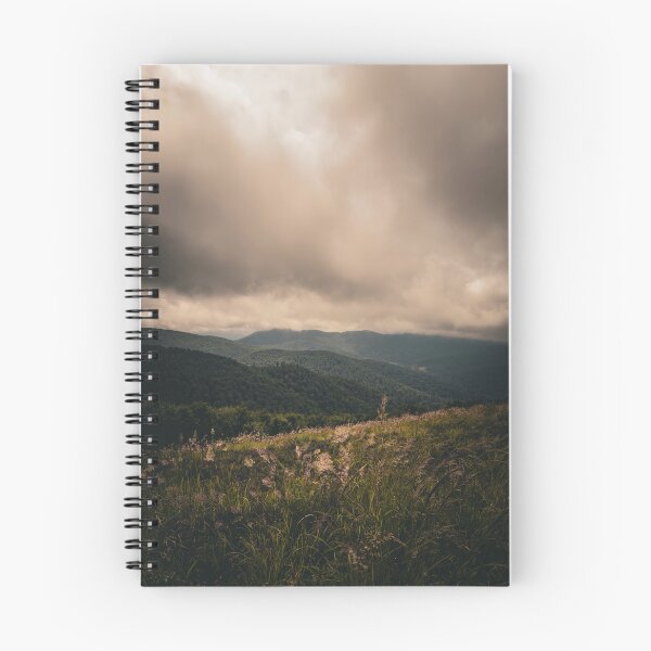 Item preview, Moody Mountain Landscape Stormy Cloudy Sky Wilderness Art designed and sold by wildsilencee.