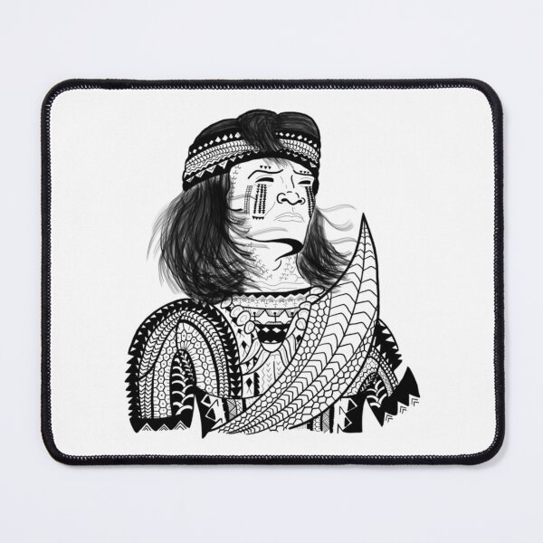 Item preview, Tribal Warrior Depiction (Black) By Tribal Korner designed and sold by rockwell-chiek.
