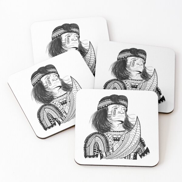 Item preview, Tribal Warrior Depiction (Black) By Tribal Korner designed and sold by rockwell-chiek.