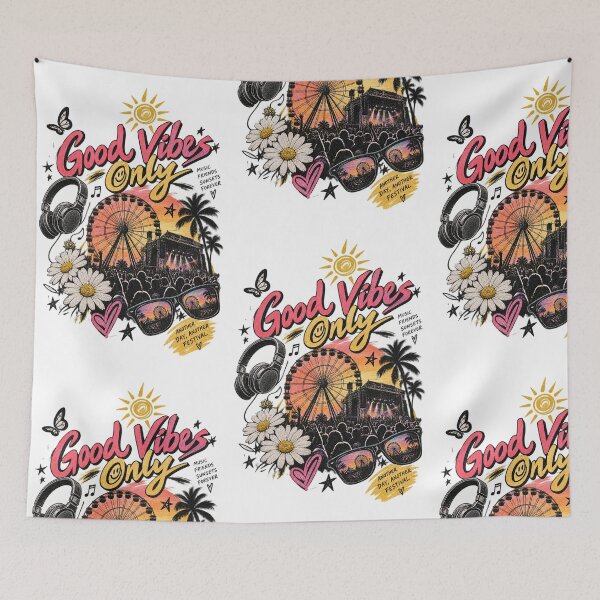 Item preview, Festival Solo Buenas Vibras | Gráfico del Festival de Música de Verano designed and sold by EdgeSphere.
