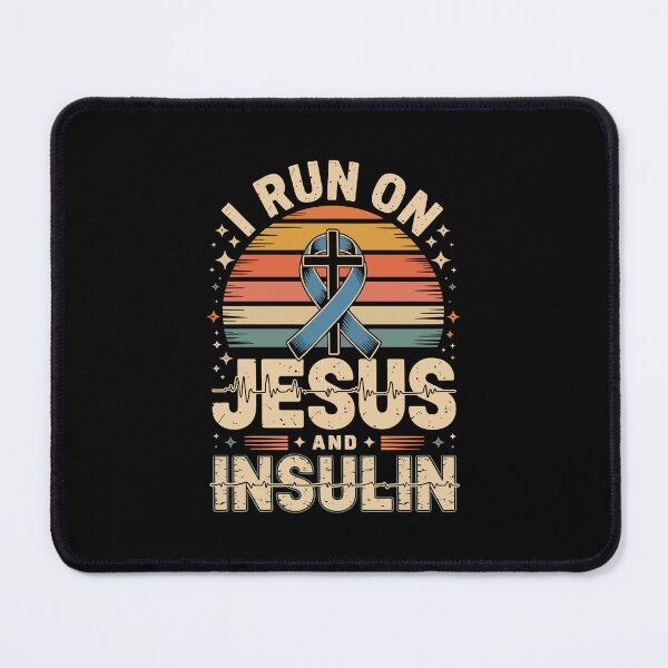 Item preview, I RUN ON JESUS AND INSULIN designed and sold by jkrphoto.