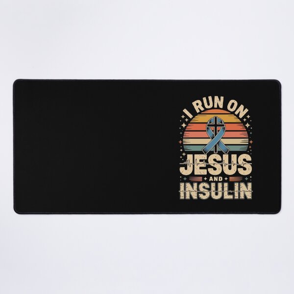 Item preview, I RUN ON JESUS AND INSULIN designed and sold by jkrphoto.