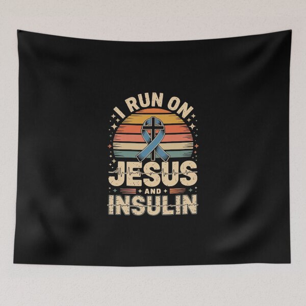 Item preview, I RUN ON JESUS AND INSULIN designed and sold by jkrphoto.