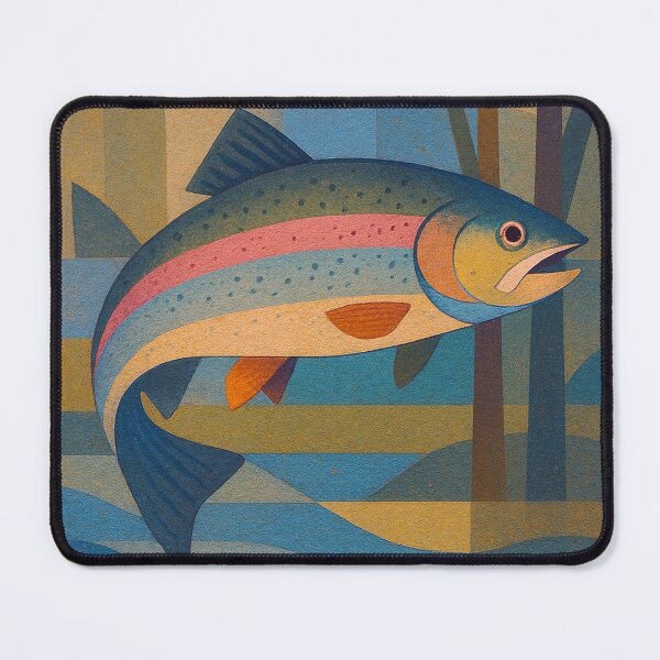 Item preview, Rainbow Trout illustration – Colourful Freshwater Fish Art designed and sold by GalleryKauffeld.