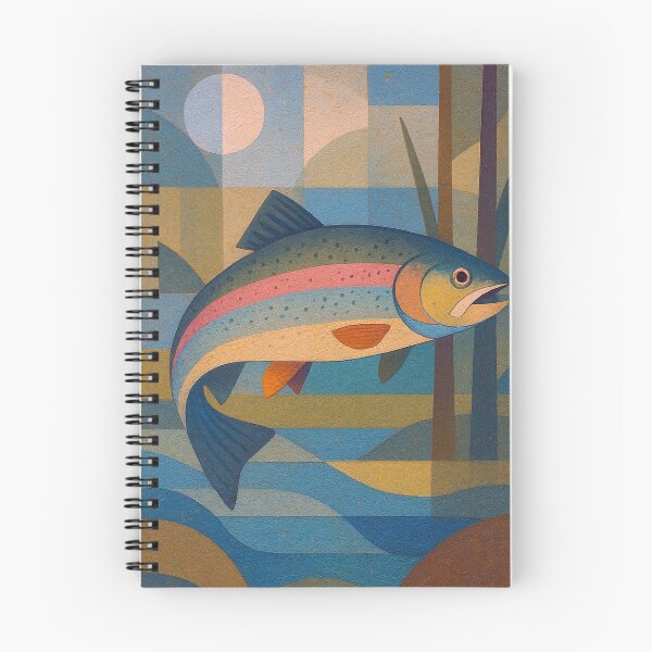 Item preview, Rainbow Trout illustration – Colourful Freshwater Fish Art designed and sold by GalleryKauffeld.