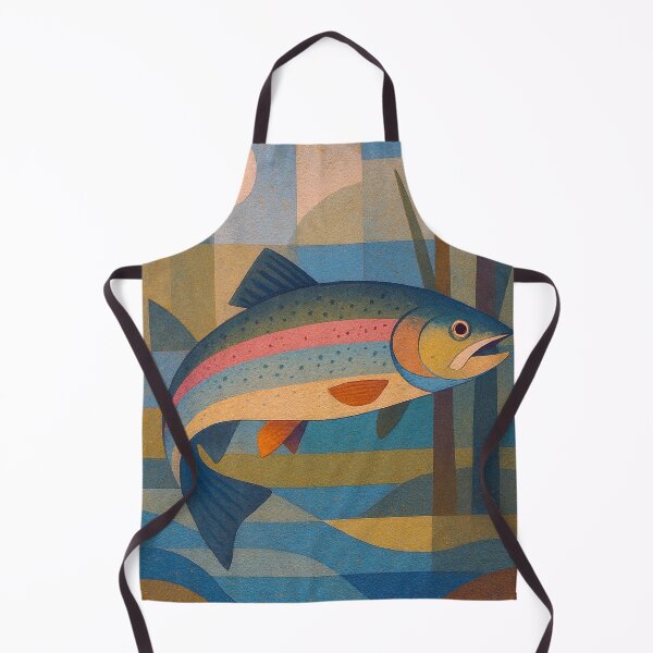 Item preview, Rainbow Trout illustration – Colourful Freshwater Fish Art designed and sold by GalleryKauffeld.