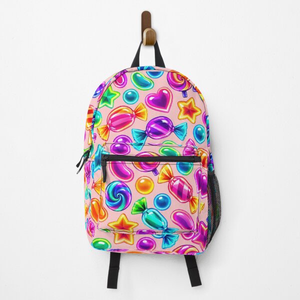 Item preview, Cyber Y2K Neon Candy Pattern – Lavender Pastel Aesthetic Print designed and sold by littleblued.