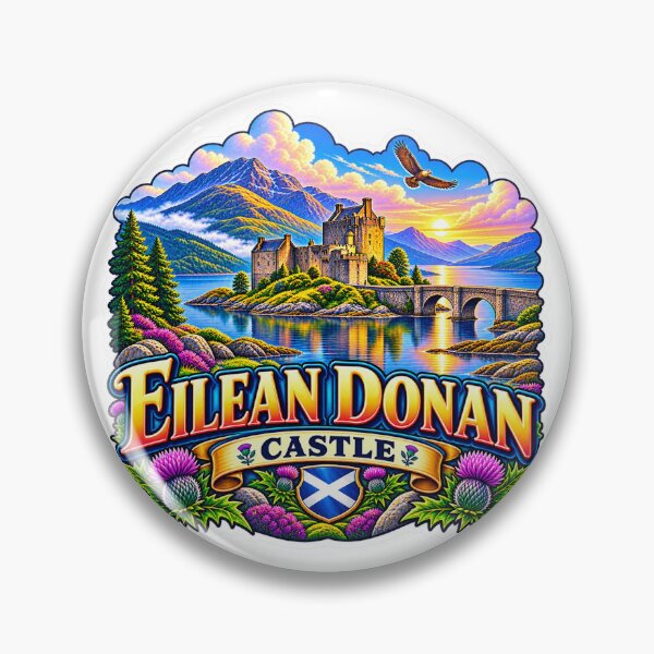 Item preview, Eilean Donan Castle – Iconic Scottish Highlands Travel Art designed and sold by ChicClicker.