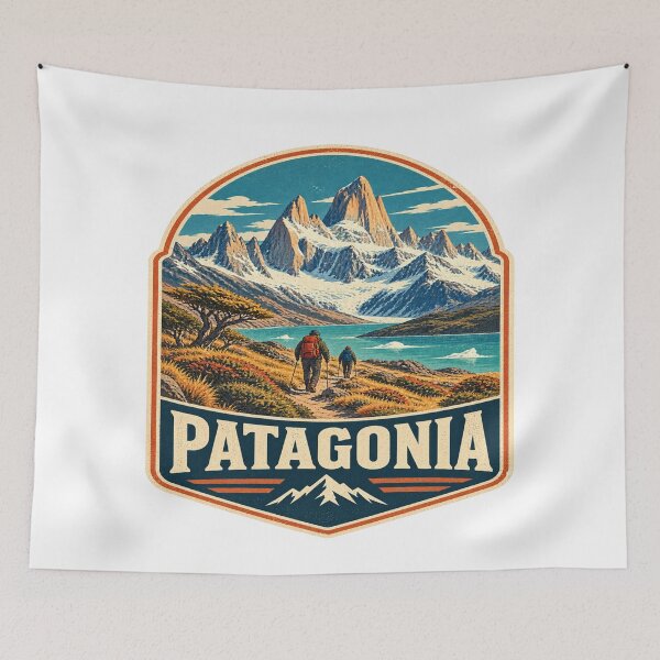 Item preview, Patagonia Adventure Shirt – Vintage Travel Hiking Mountains South America Design designed and sold by Globalcitytees.
