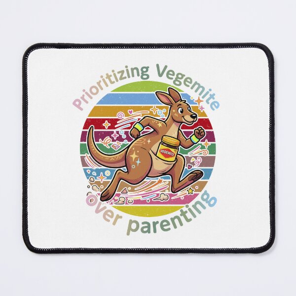 Item preview, Prioritizing Vegemite Over Parenting Funny Kangaroo Australian Humor designed and sold by LOVEARTDESIGN.