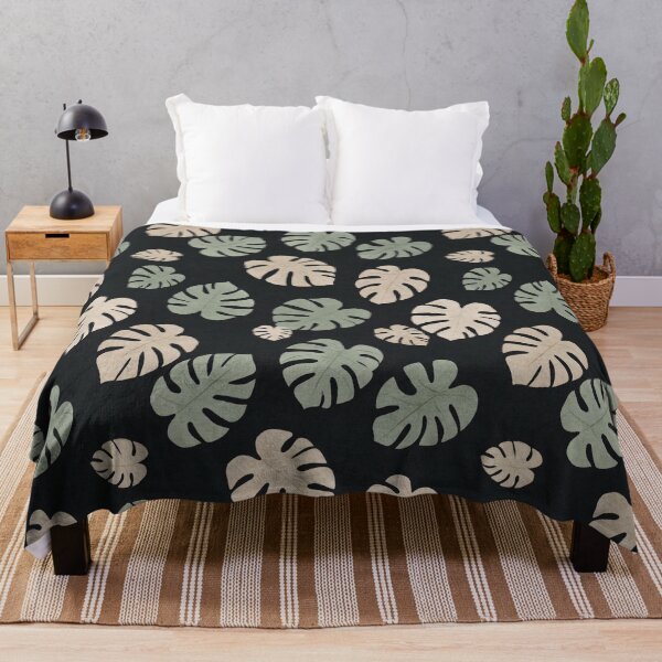 Item preview, Modern Boho Monstera Leaf Pattern - Minimal Tropical Sage Green and Beige Aesthetic designed and sold by Freestyle Shop.