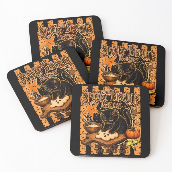 Item preview, Spooky Biscuits Bakery Black Cat Jack O Lantern Halloween designed and sold by DuduMissing.