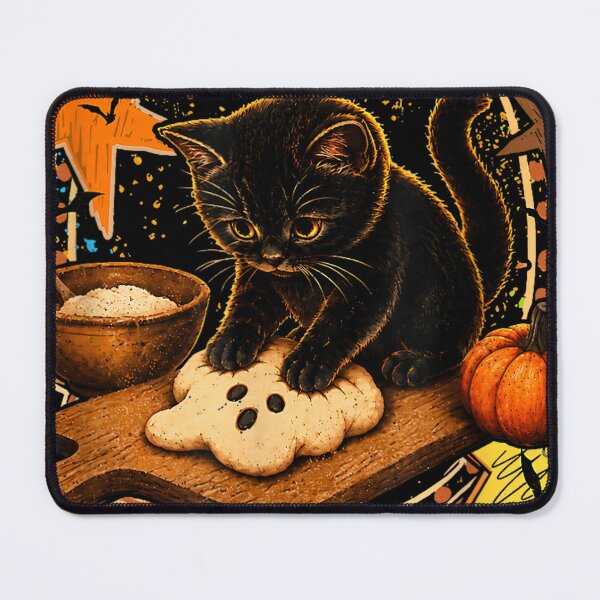 Item preview, Spooky Biscuits Bakery Black Cat Jack O Lantern Halloween designed and sold by DuduMissing.