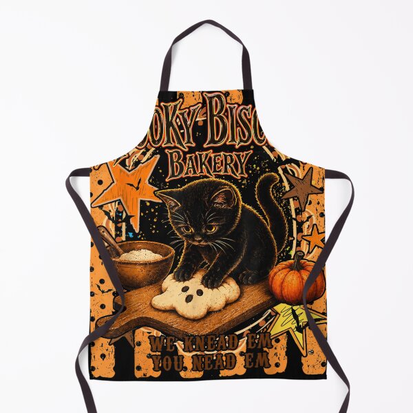 Item preview, Spooky Biscuits Bakery Black Cat Jack O Lantern Halloween designed and sold by DuduMissing.