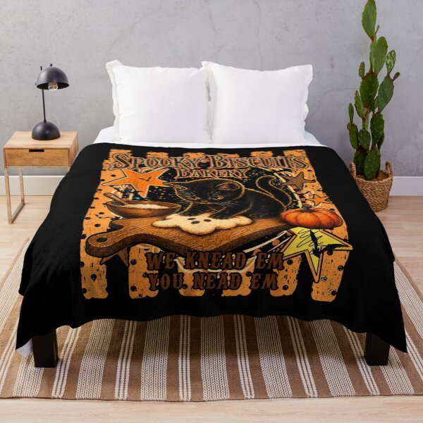 Item preview, Spooky Biscuits Bakery Black Cat Jack O Lantern Halloween designed and sold by DuduMissing.