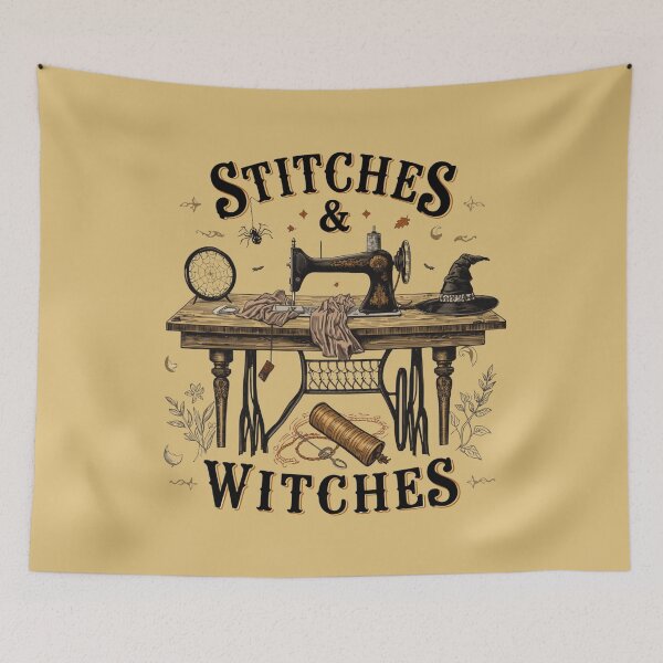 Item preview, Witchcore Needlework Halloween designed and sold by ChicTrendz.