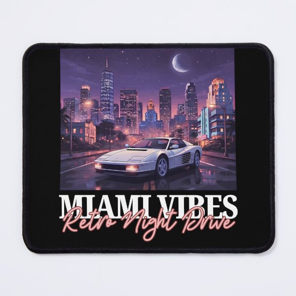 Item preview, Miami Vibes Rétro Night Drive Supercars 80s designed and sold by Fuel-Shirts.