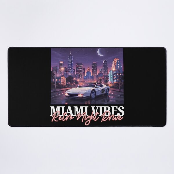 Item preview, Miami Vibes Rétro Night Drive Supercars 80s designed and sold by Fuel-Shirts.