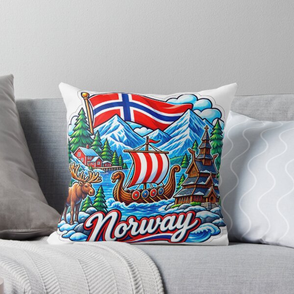 Item preview, Norway Viking Adventure – Fjords, Longship & Nordic Mountains designed and sold by ChicClicker.