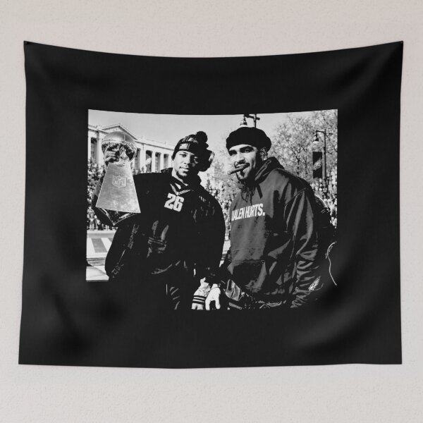 Item preview,  J.al.en Hurts & Saquon Ba.rkl.ey Smoking Cigar Graphic designed and sold by GarthArmstr.