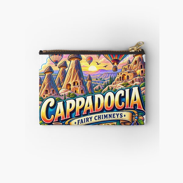 Item preview, Cappadocia Fairy Chimneys – Hot Air Balloons & Turkish Landscape designed and sold by ChicClicker.