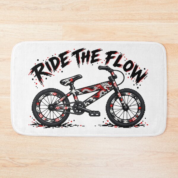 Item preview, Japanese Dragon Pixel BMX – Ride the Flow designed and sold by KASUMINK.