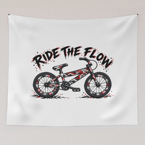 Item preview, Japanese Dragon Pixel BMX – Ride the Flow designed and sold by KASUMINK.