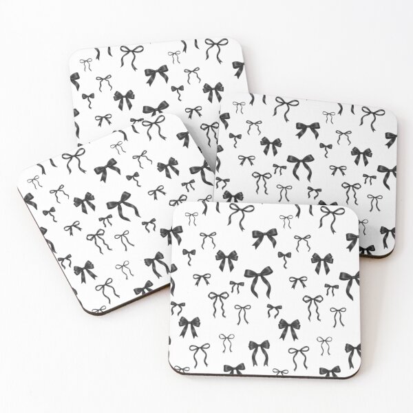 Item preview, Black Bow Coquette Seamless Pattern designed and sold by ThePrintArt.