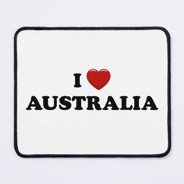 Item preview, I Love Australia / I Heart Australia (Black text with red heart) designed and sold by STUDIO-72.