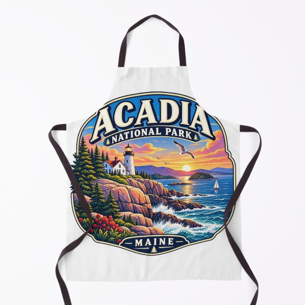 Item preview, Acadia National Park Maine – Coastal Travel Badge Art designed and sold by ChicClicker.