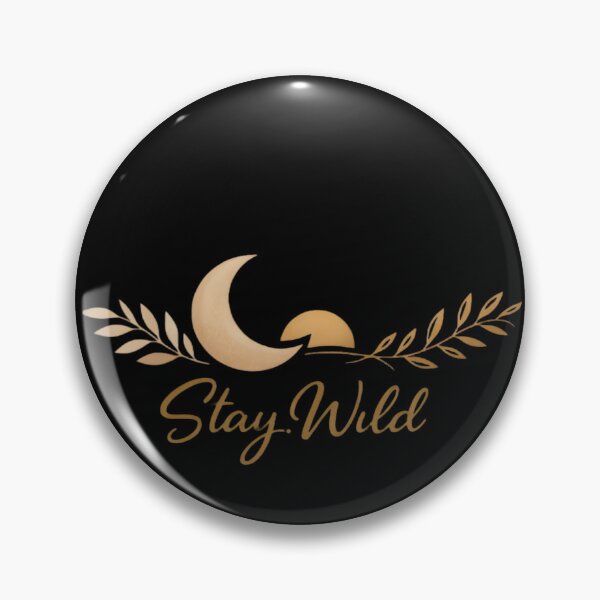 Item preview, Stay Wild Boho Celestial Moon Typography Art designed and sold by BohoMysticArt.