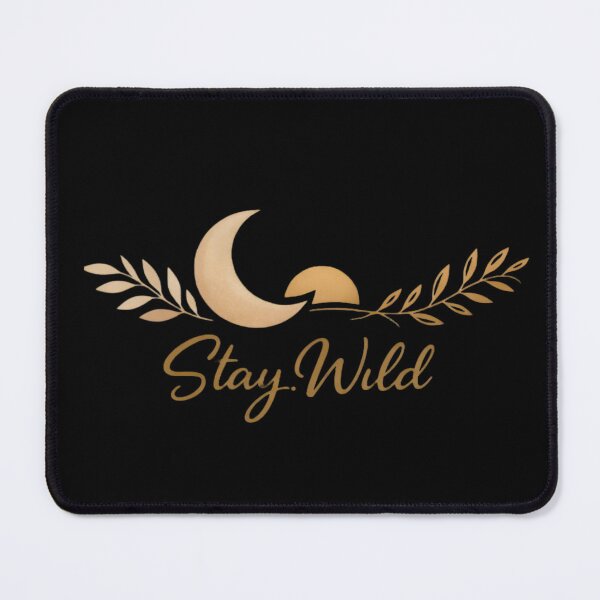 Item preview, Stay Wild Boho Celestial Moon Typography Art designed and sold by BohoMysticArt.