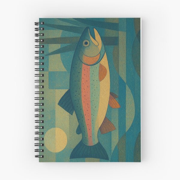 Item preview, Rainbow Trout illustration – Colourful Freshwater Fish Art designed and sold by GalleryKauffeld.