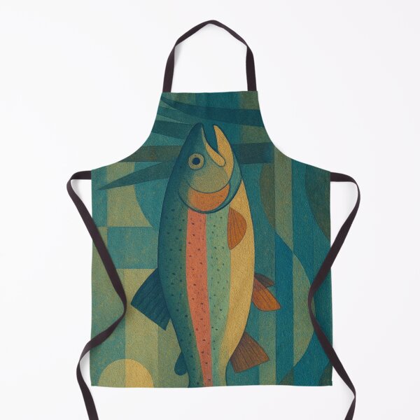 Item preview, Rainbow Trout illustration – Colourful Freshwater Fish Art designed and sold by GalleryKauffeld.